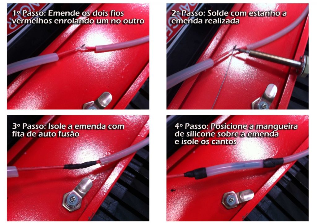 Tutorial Pare emendar Fio de fonte laser